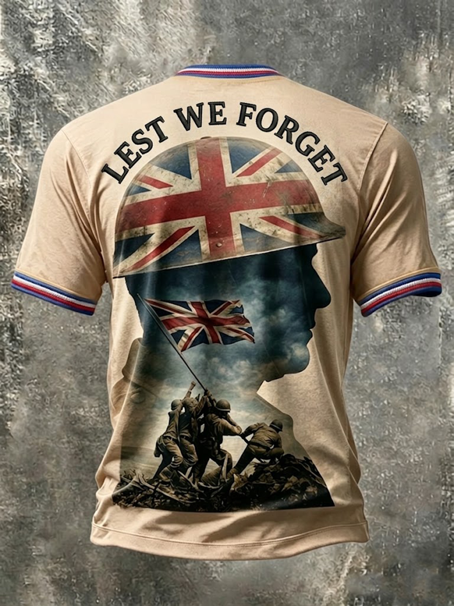 Men's Lest We Forget Short Sleeves T-shirt