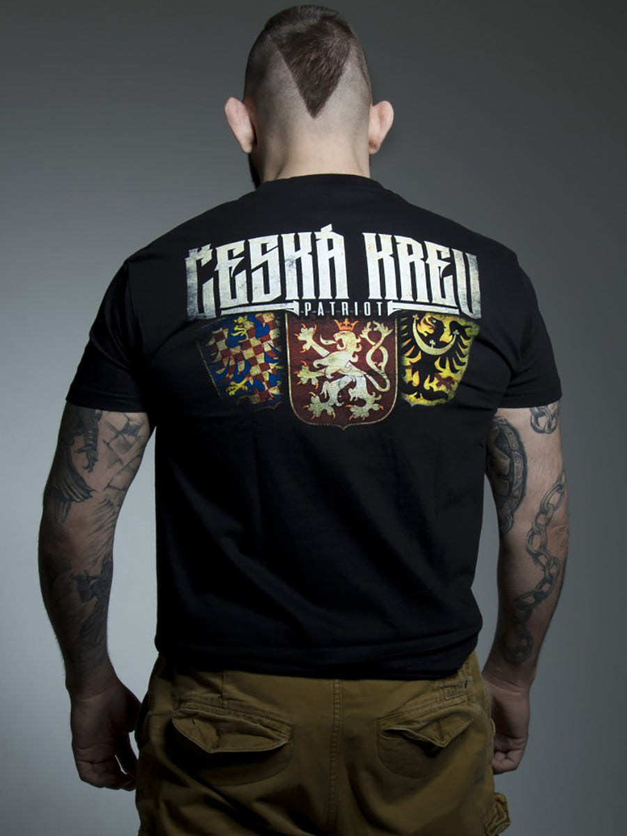 Men's Czech Patriotic Print Short Sleeve T-Shirt