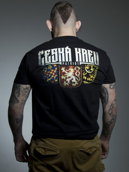 Men's Czech Patriotic Print Short Sleeve T-Shirt