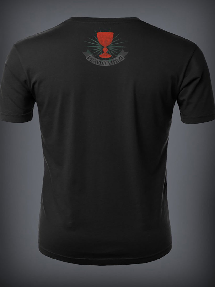 Men's Czech Patriotic Print Short Sleeve T-Shirt