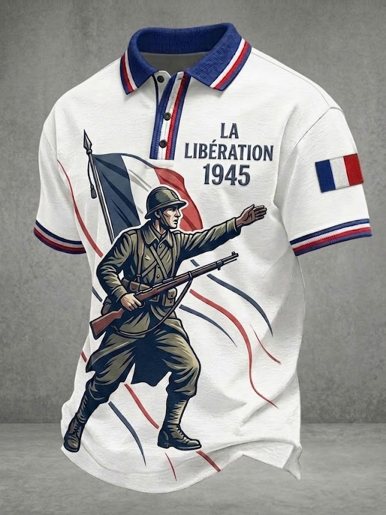 Men's LA LIBÉRATION 1945 Printed Shirt