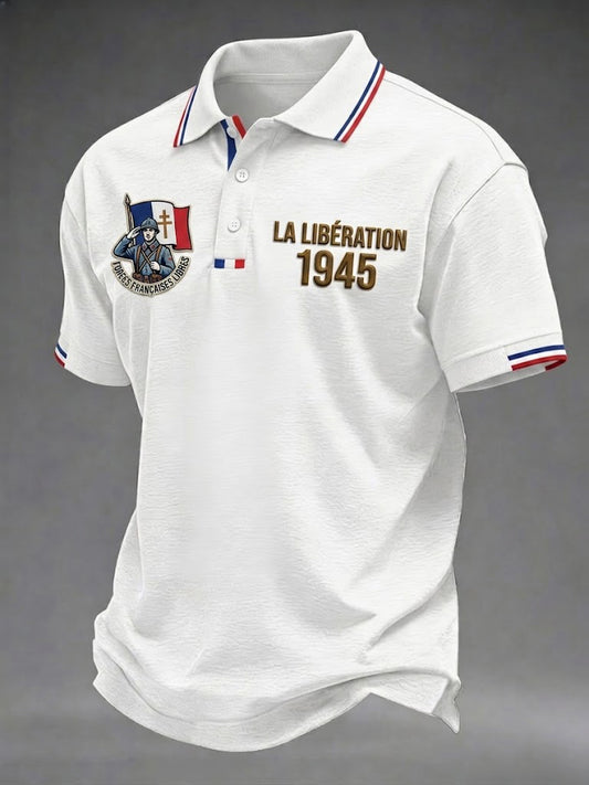 Men's LA LIBÉRATION 1945 Printed Shirt