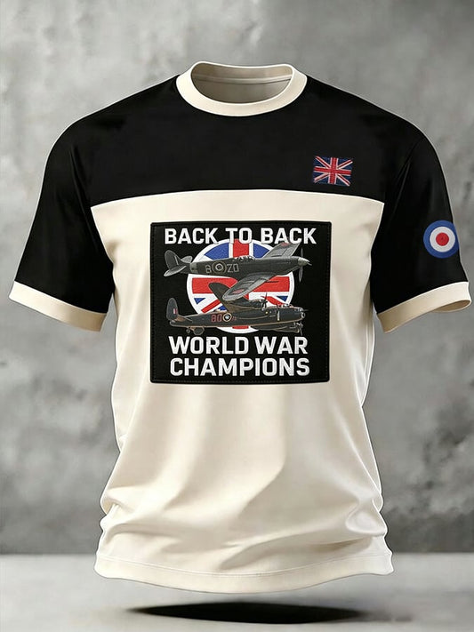 Men's European Victory Day Printed T-Shirt