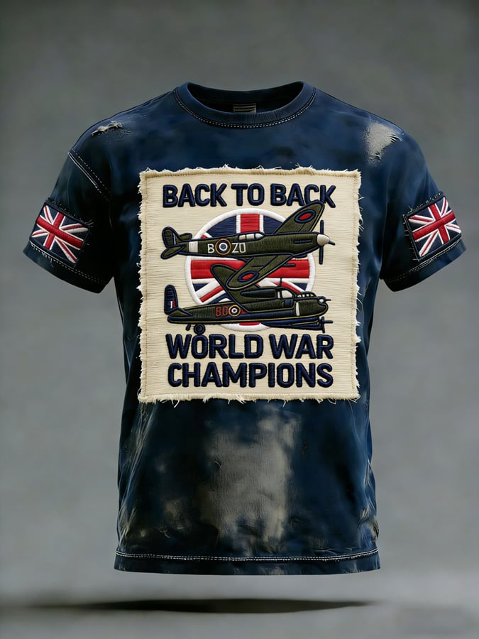 Men's European Victory Day Printed T-Shirt