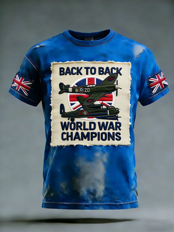 Men's European Victory Day Printed T-Shirt