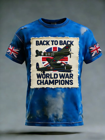 Men's European Victory Day Printed T-Shirt