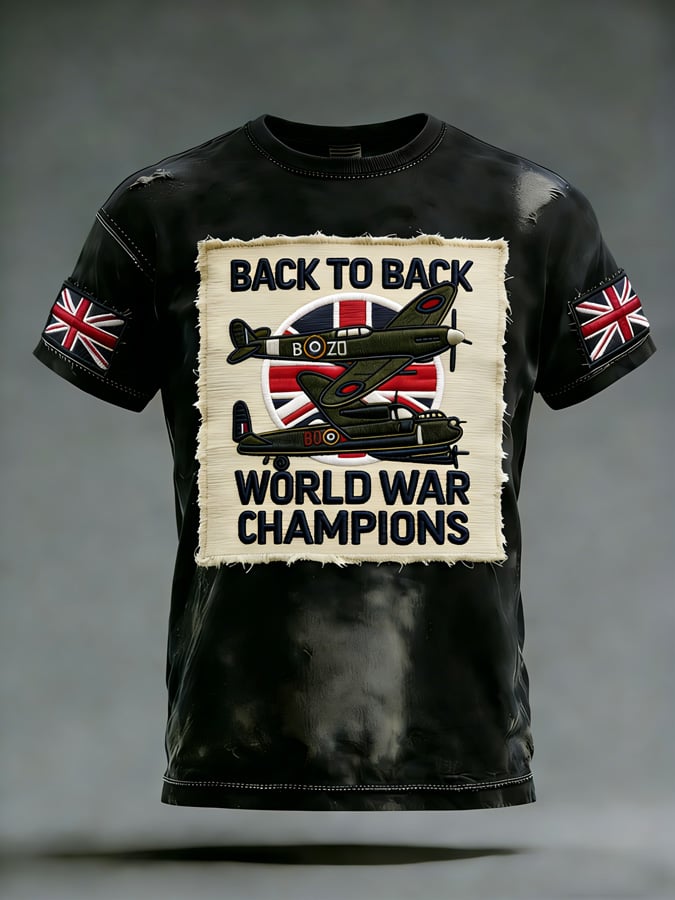 Men's European Victory Day Printed T-Shirt