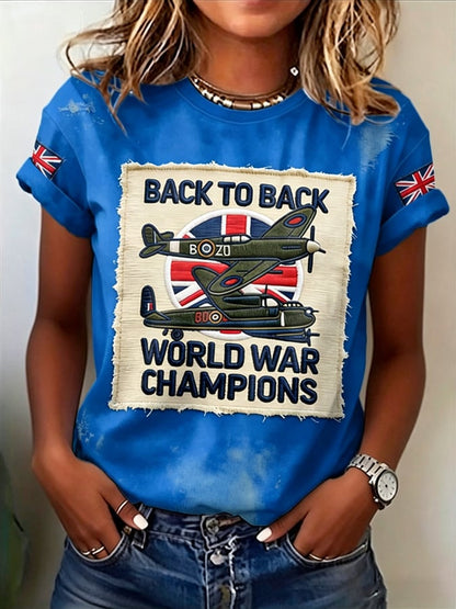 Women's European Victory Day Printed T-shirt