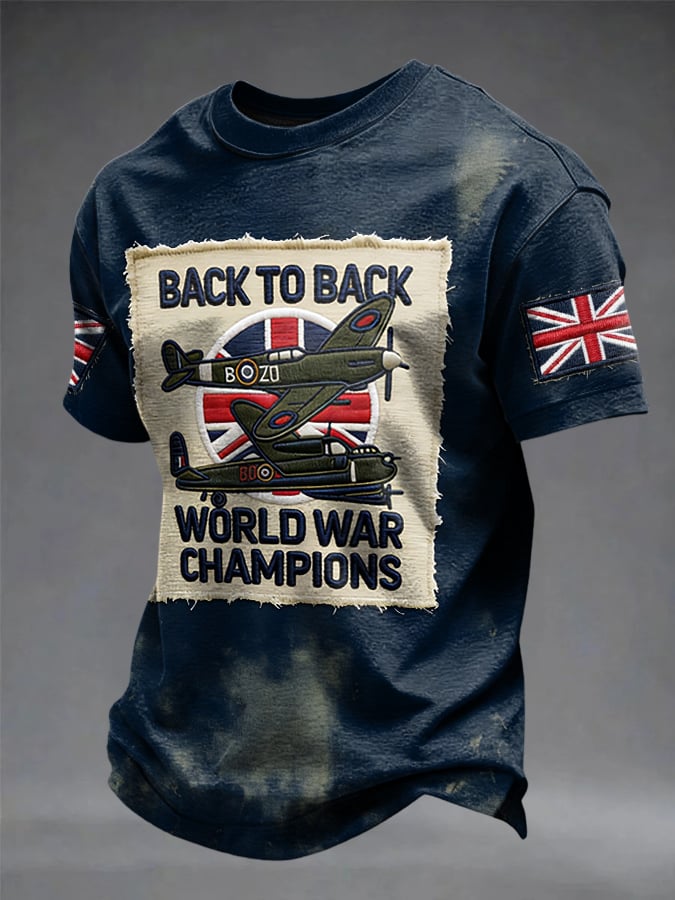 Men's European Victory Day Printed T-Shirt