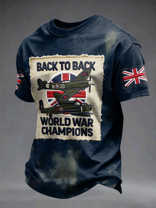 Men's European Victory Day Printed T-Shirt