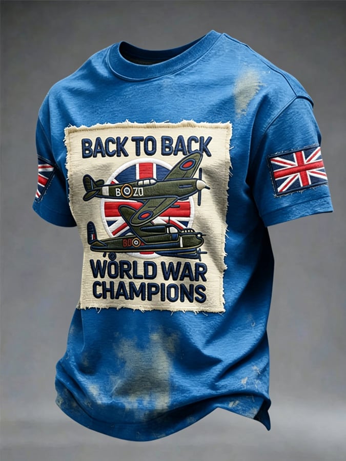 Men's European Victory Day Printed T-Shirt