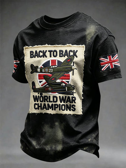 Men's European Victory Day Printed T-Shirt