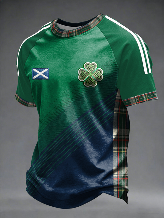 Men's UK Football Lover Scotland Printed short sleeve t-shirt