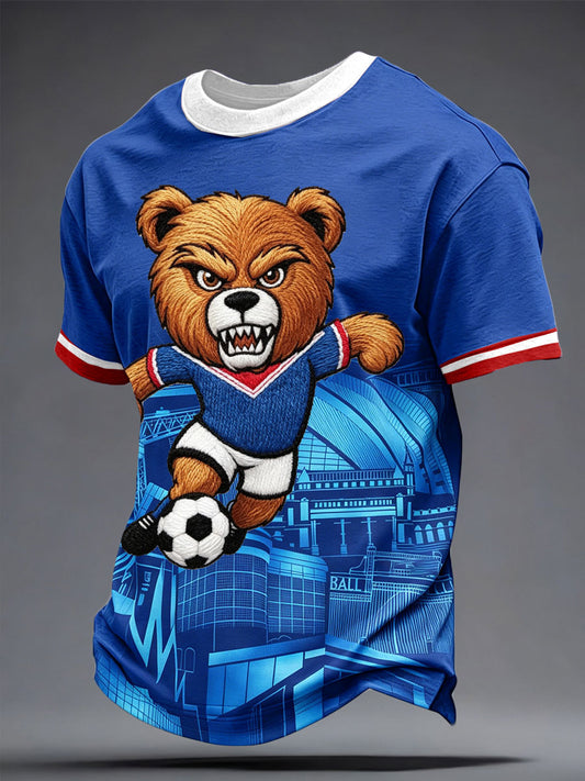 Men's Scotland Football Lover Printed T-Shirt