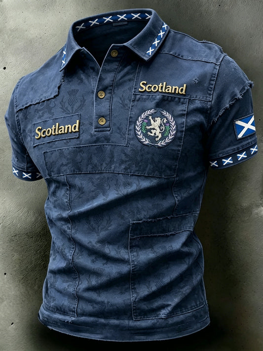 Men's UK Scotland Football Lover 2026 Printed T-shirt