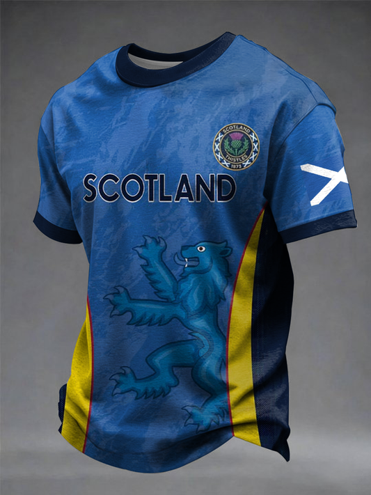 Men's UK Football Lover Scotland Printed short sleeves t-shirt