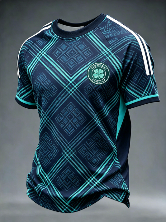 Men's UK Football Lover Scotland Printed short sleeve t-shirt