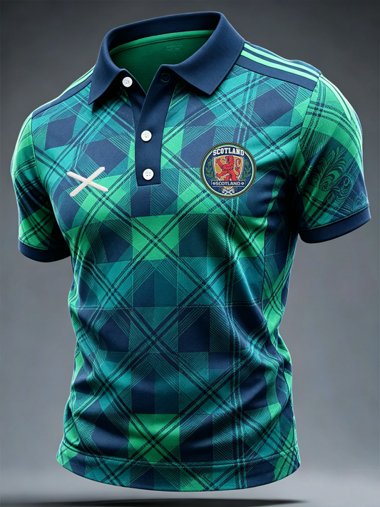 Men's UK Football Lover Scotland Printed polo shirt