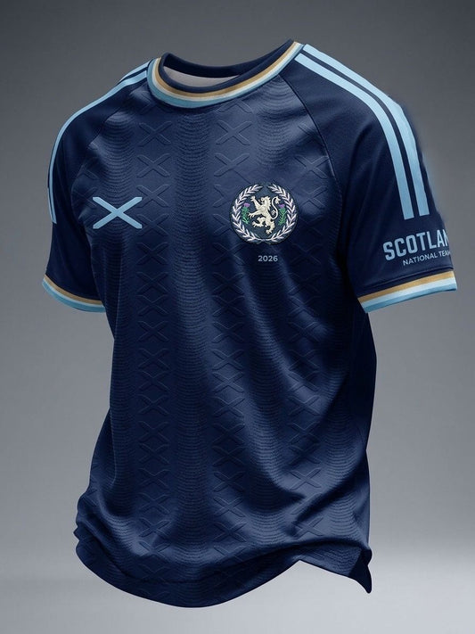 Men's Retro UK Scotland Football Lover 2026 Printed T-shirt