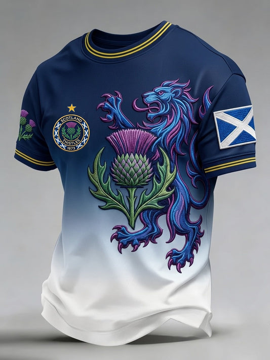 Men's Retro UK Scotland Football Lover 2026 Printed T-shirt