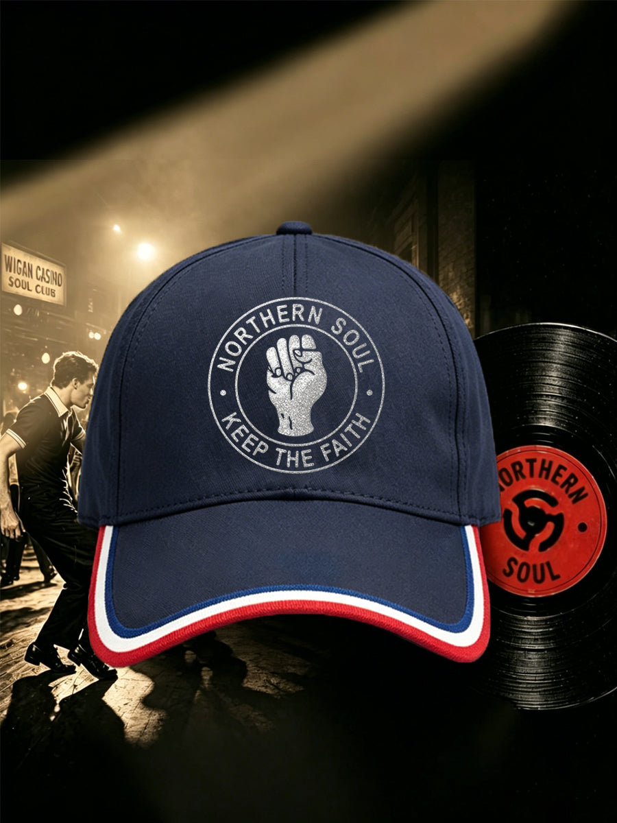 Unisex Retro Northern Soul Keep The Faith Print Hat