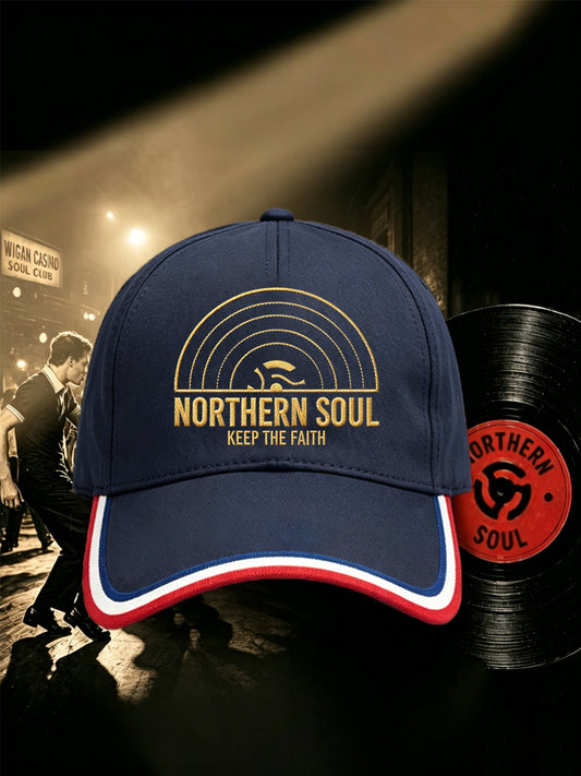 Unisex Retro Northern Soul Keep The Faith Print Hat