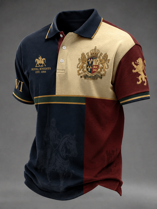 Men's British Knight Royal Arms Printed Shirt