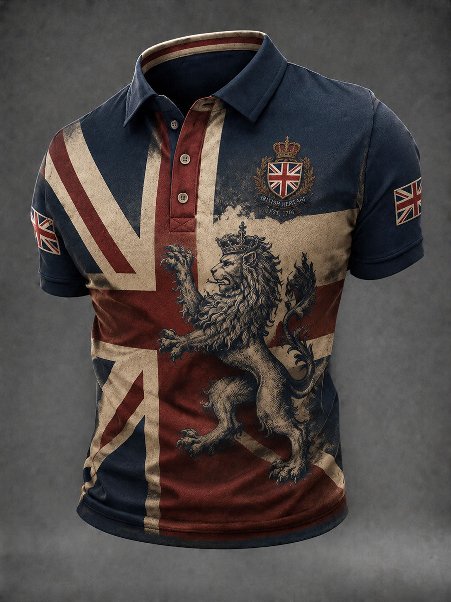 Men's British Lion Printed T-shirt
