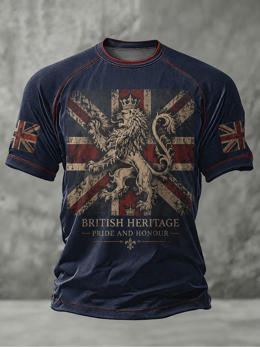 Men's British Lion Printed T-shirt