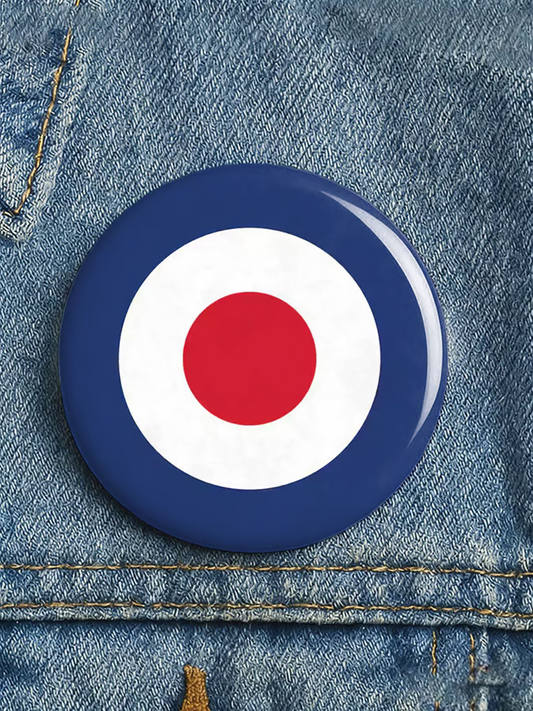 Unisex Royal Air Force print Brooch