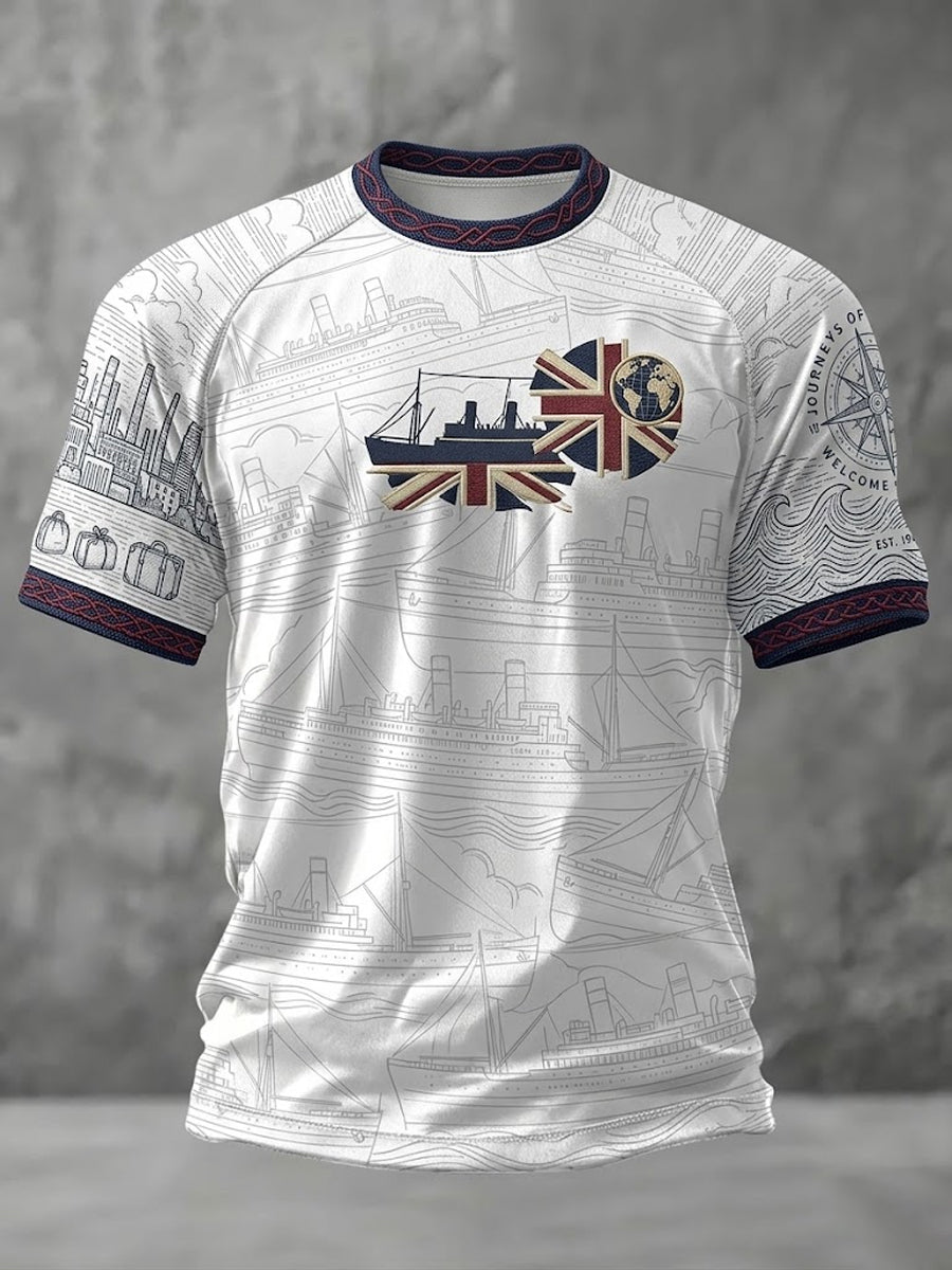 Men's Windrush Day Commemorate Printed Casual short sleeves t-shirt