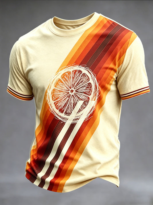 Men's The Stone Rose Soul Print Casual T-shirt