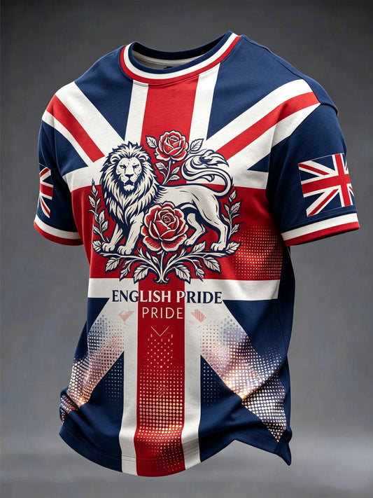 Men's British Patriotic Unisex Casual T-shirt