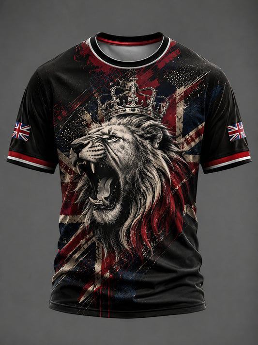 Men's British Lion Printed T-shirt