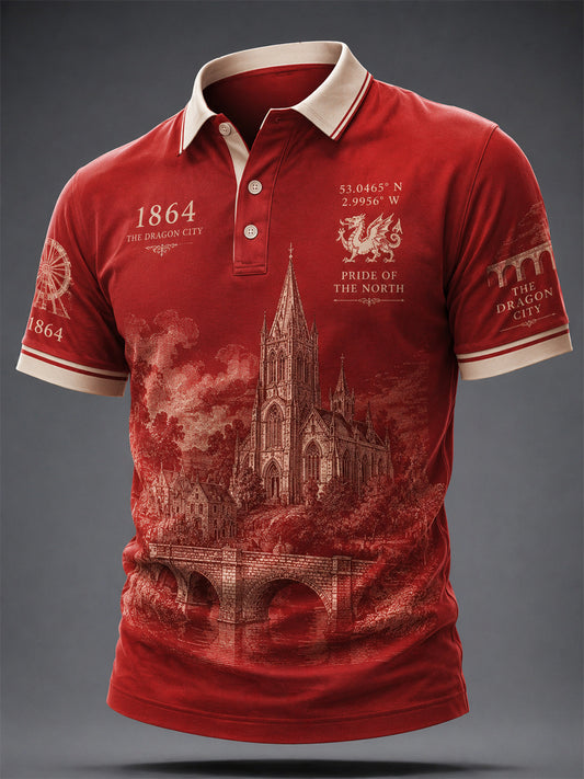 Men's Wrexham Football Lover Printed Shirt