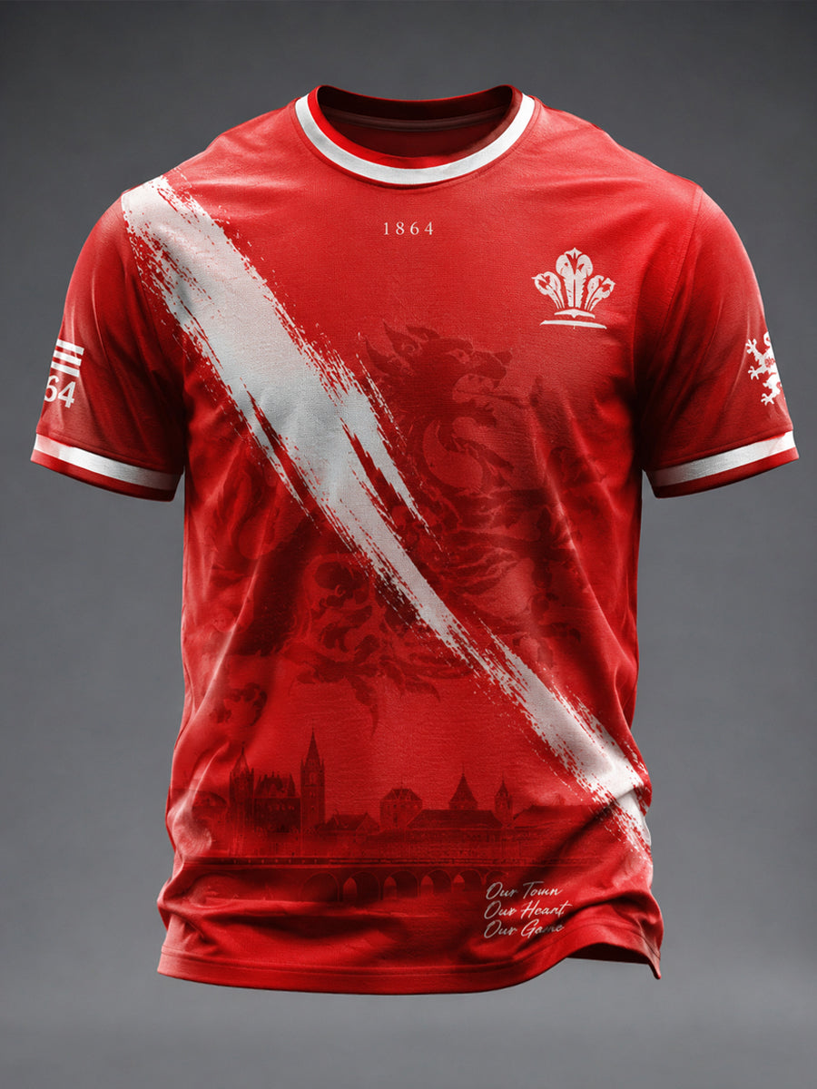 Men's Wrexham Football Lover Lover Printed T-shirt