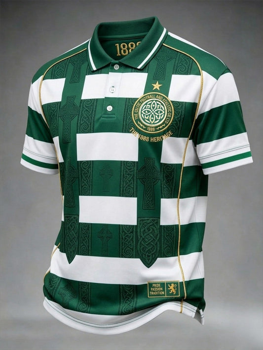 Men's Scottish Celtic FC Print polo shirt