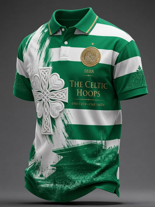 Men's Scottish Celtic FC Print polo shirt