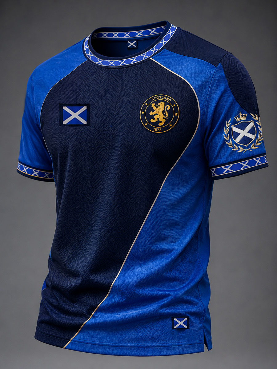 Men's UK Football Lover Scotland Printed short sleeves t-shirt