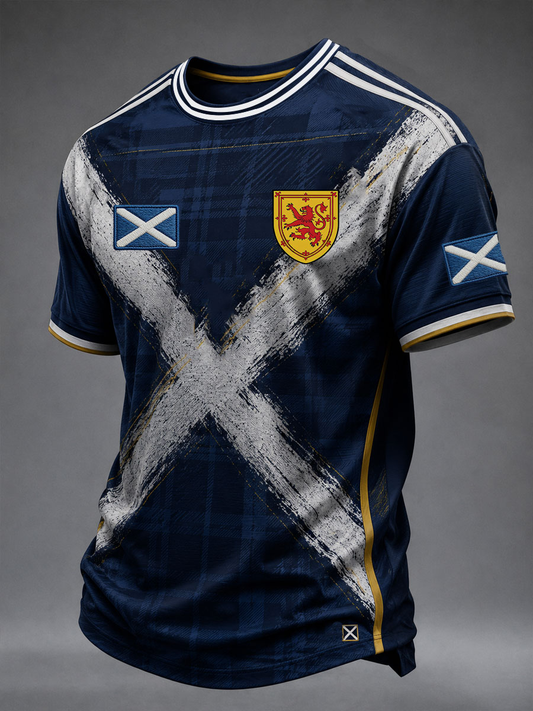 Men's UK Football Lover Scotland Printed short sleeves t-shirt