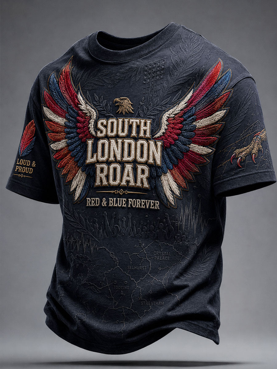 Men's Eagles Football Lover Printed T-shirt