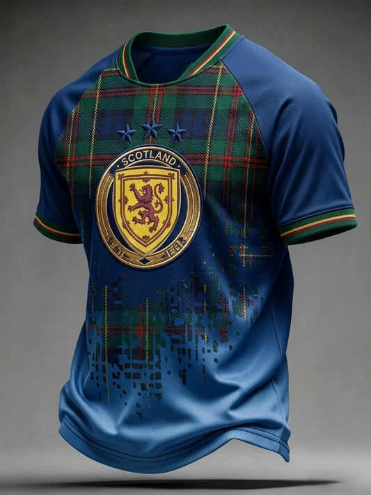 Men's UK Football Lover Scotland Printed short sleeve t-shirt