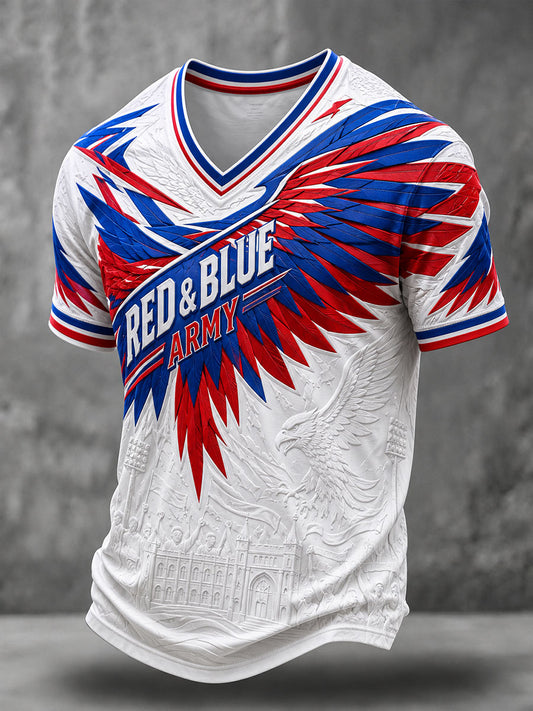 Men's Eagles Proud Football Lover Printed T-shirt