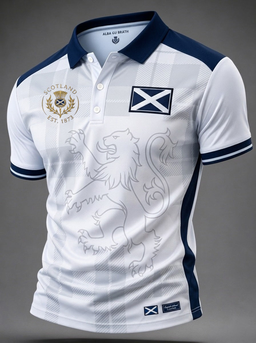 Men's UK Scotland Football Lover 2026 Printed Polo Shirt