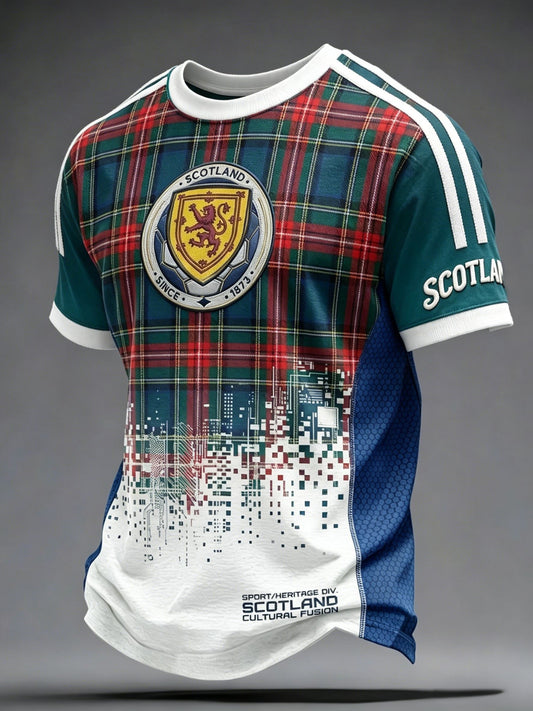 Men's UK Scotland Football Lover 2026 Printed T-shirt