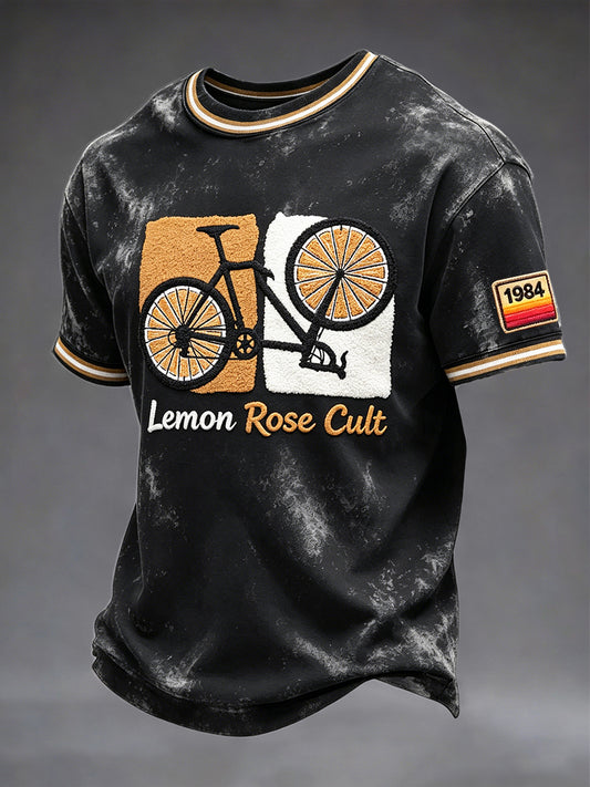 Men's The Stone Roses Band Cycling 3D Print Casual T-shirt