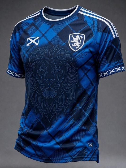 Men's UK Scotland Football Lover 2026 Printed T-shirt