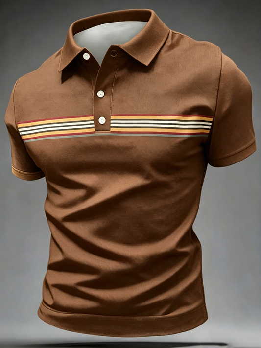 Men's  Retro polo shirt