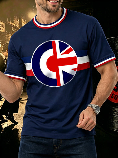 Men's Retro Northern Soul Print Casual Tee