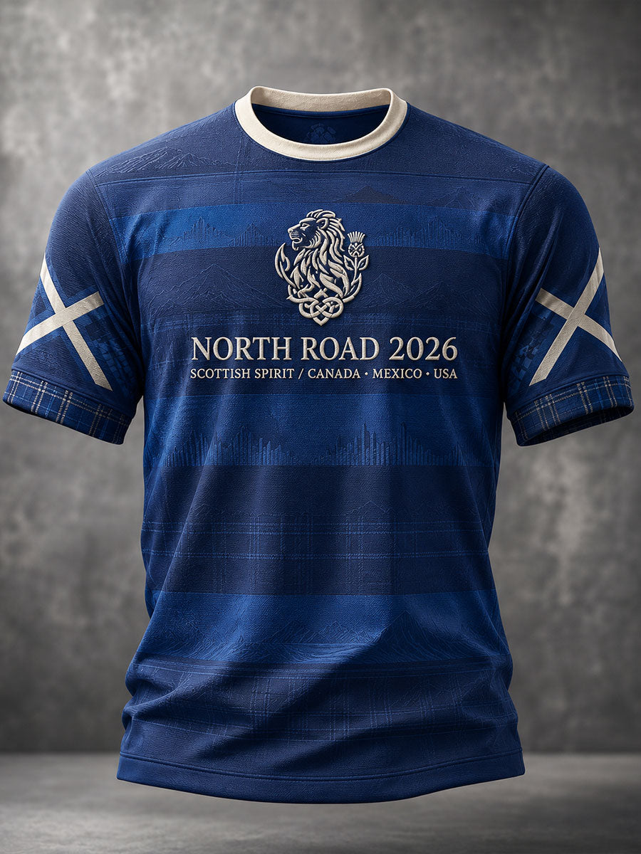 Men's Scotland Football Lover Printed T-shirt